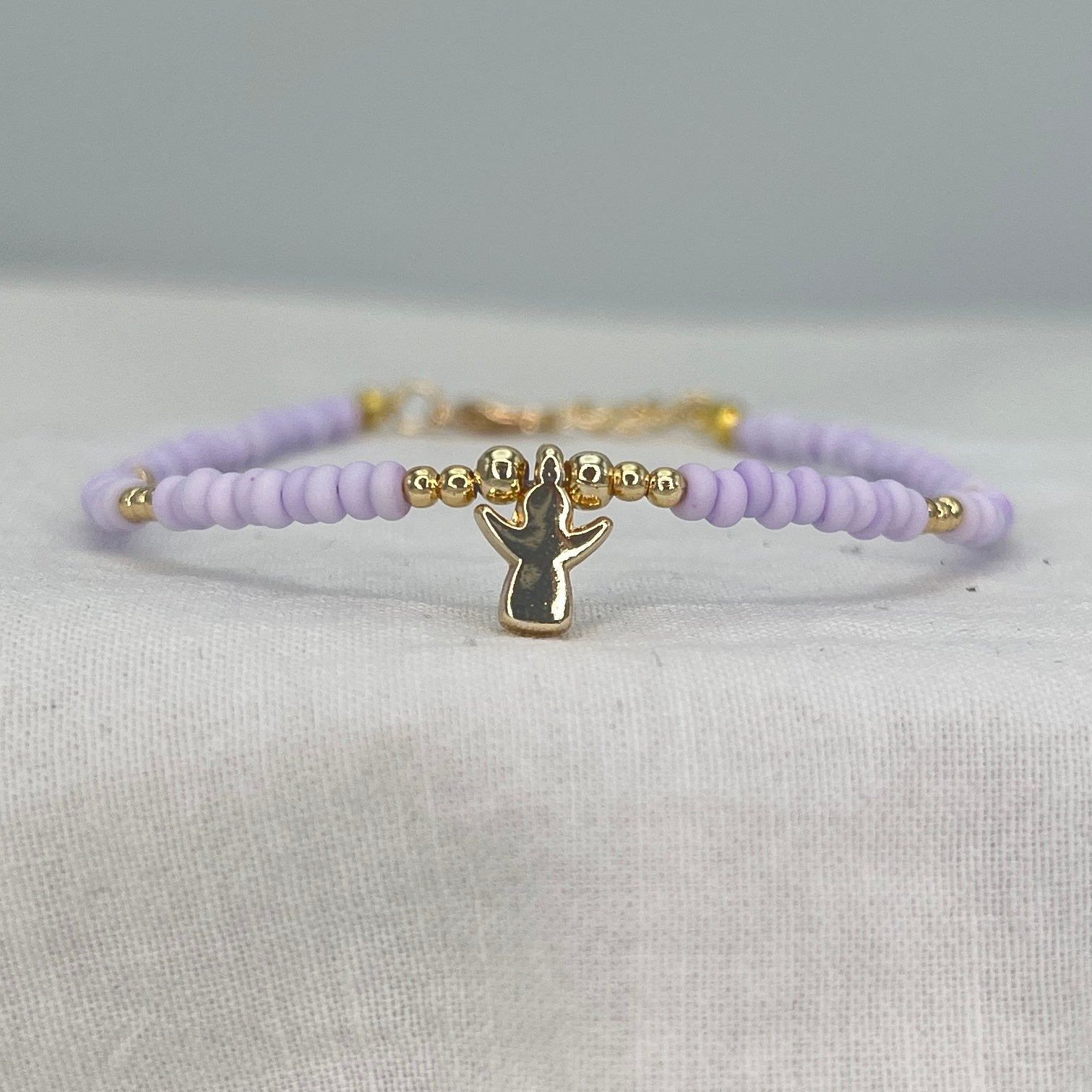 Angel Pendant Summer Beaded Anklet: Vibrant Beaded Anklet