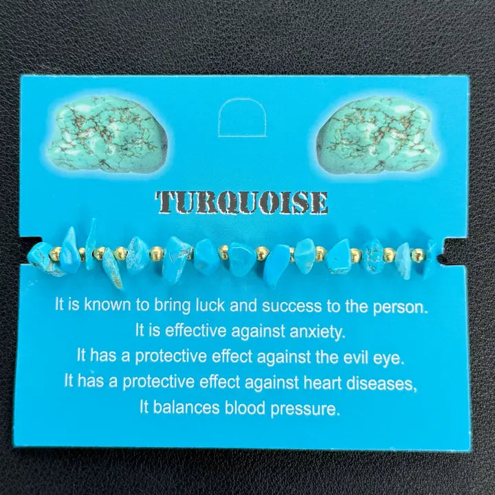 Card Bracelet | Natural Stone Jewelry | Gift-Ready Display