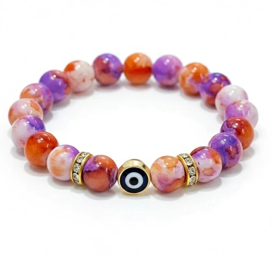 Stretchy Bracelet | 10 Color Mix Set  | Evileye