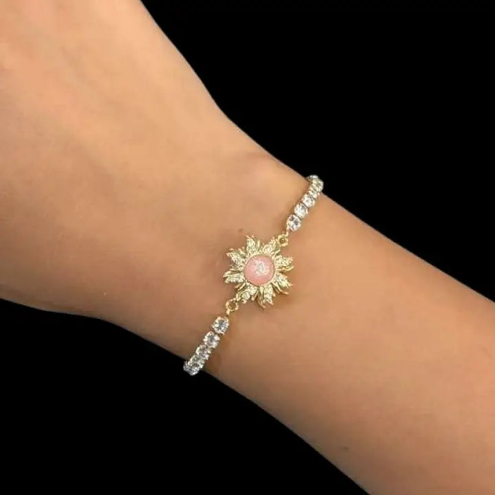 Fidget Spinner Bracelet – Rhinestone Rotating Anxiety Relief