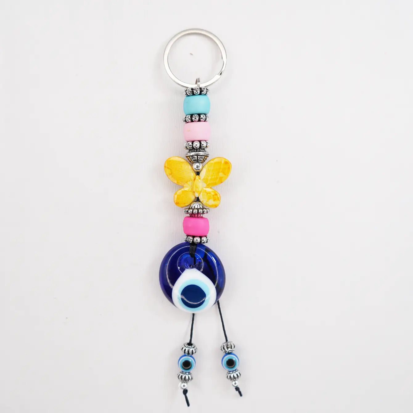 Evil Eye Butterfly Keychains - Handmade, Turkish Craftsman