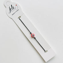 Load image into Gallery viewer, Adjustable Evil Eye String Bracelet: Stylish Protection 
