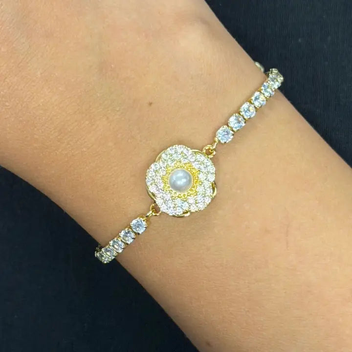Fidget Spinner Bracelet – Rhinestone Rotating Anxiety Relief