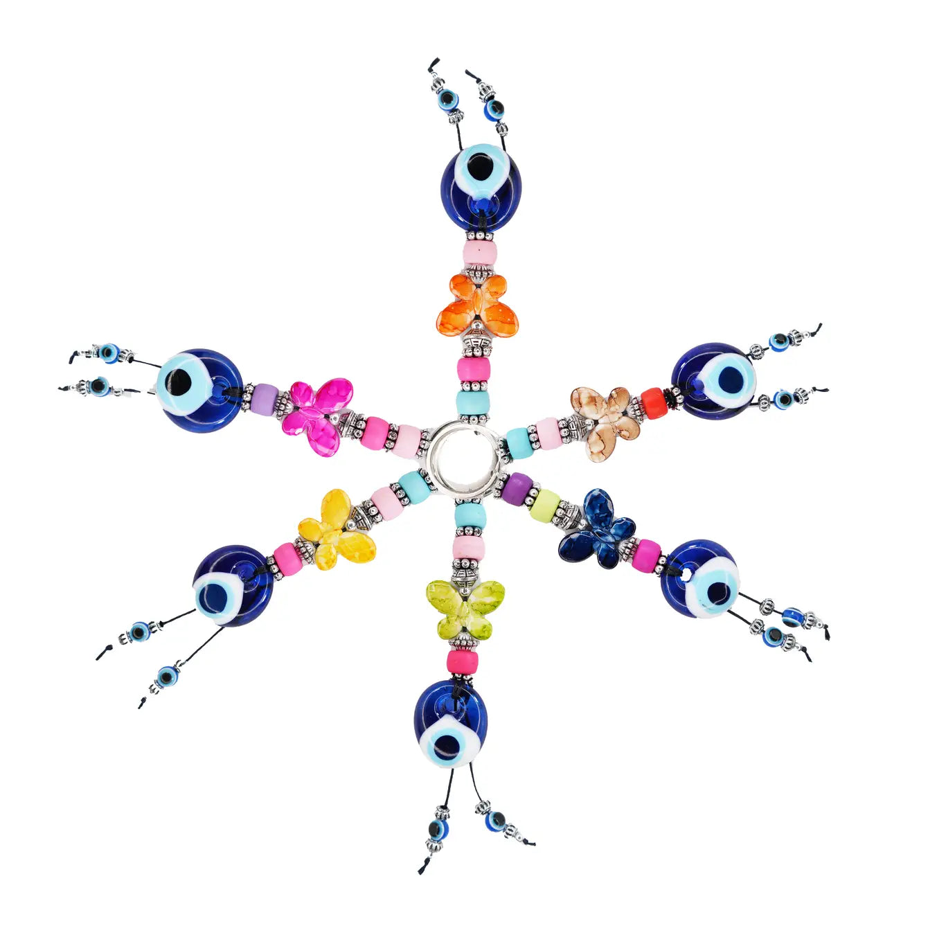 Evil Eye Butterfly Keychains - Handmade, Turkish Craftsman