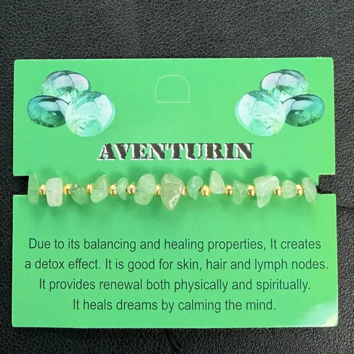 Card Bracelet | Natural Stone Jewelry | Gift-Ready Display