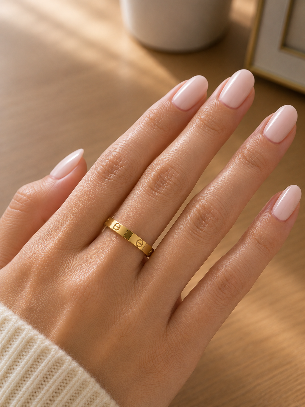 17 mm Minimal Screw Design Ring - Stainless Steel