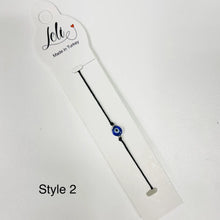Load image into Gallery viewer, Adjustable Evil Eye String Bracelet: Stylish Protection 
