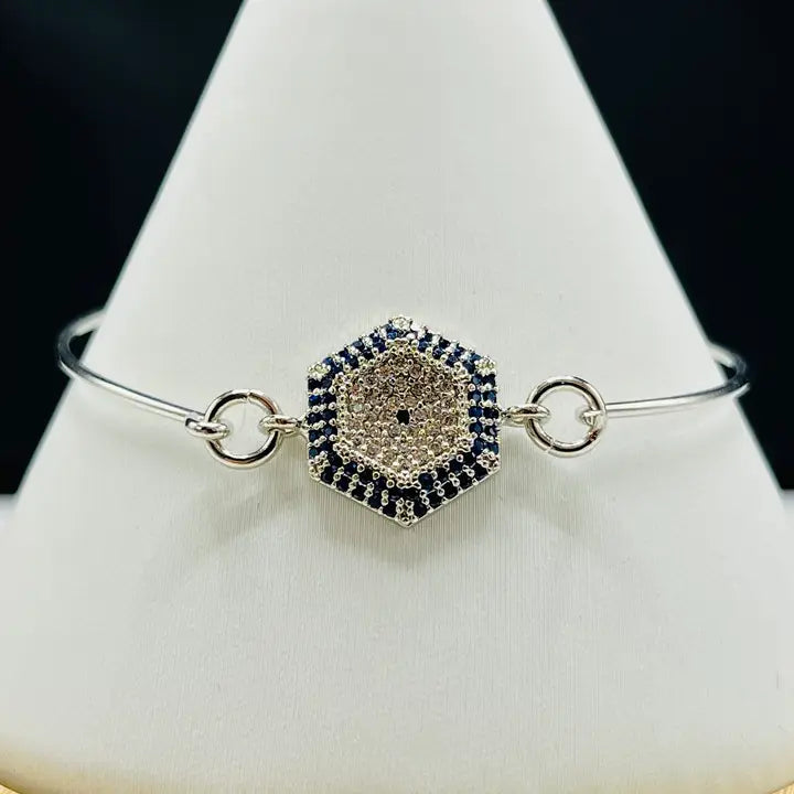 Dainty Bangle Evil Eye Bracelet Multi Style