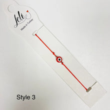 Load image into Gallery viewer, Adjustable Evil Eye String Bracelet: Stylish Protection 
