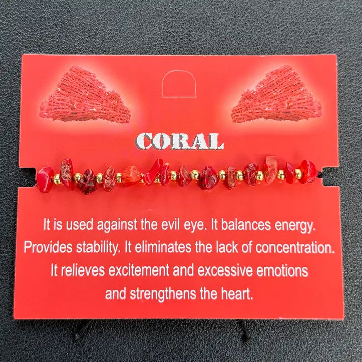 Card Bracelet | Natural Stone Jewelry | Gift-Ready Display