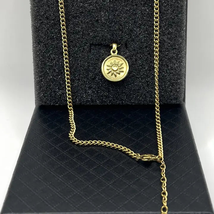 Radiant Sun Necklace | Stainless Steel | Celestial Charm
