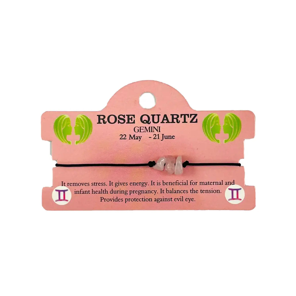 Natural Stone Zodiac Bracelet - 12 Piece Set