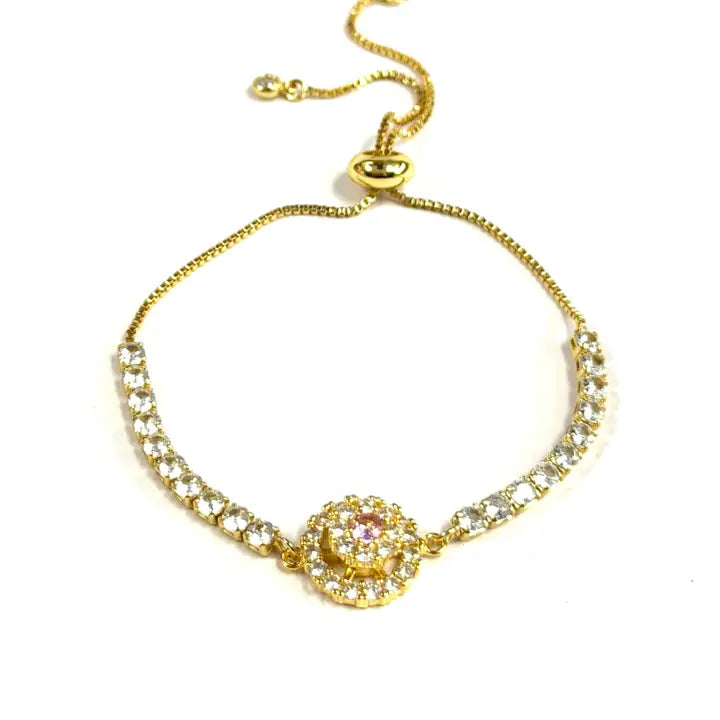 Fidget Spinner Bracelet- Rhinestone Rotating Anxiety Relief