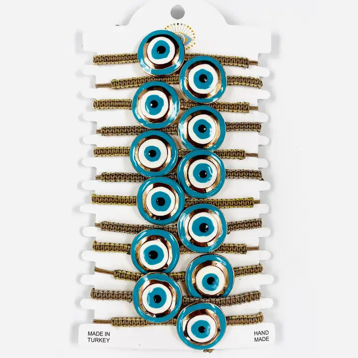 Round Bright Evileye Bracelet Set