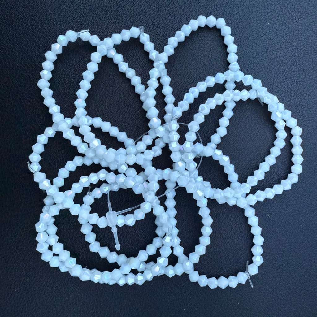 Clear Beaded Evil Eye Kids Bracelet – Protective & Stylish