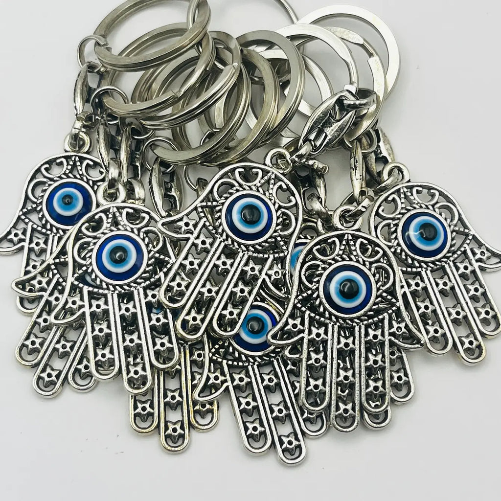 Hamsa Hand Evil Eye Keychain: Protection & Style