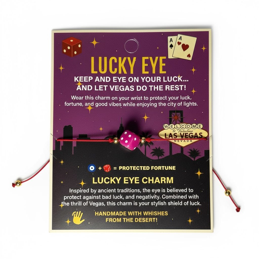 Vegas Lucky Eye Dice Bracelet – Assorted Color Mix