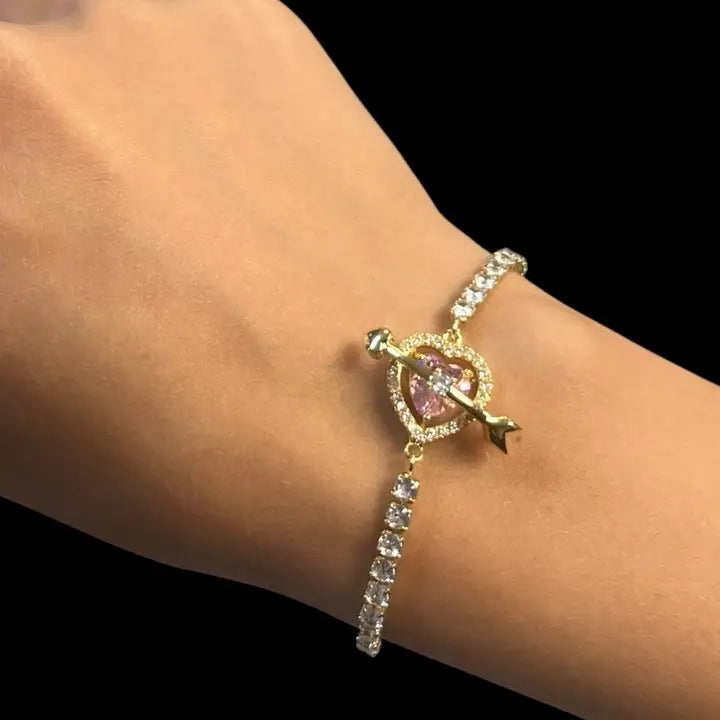 Fidget Spinner Bracelet – Rhinestone Rotating Anxiety Relief