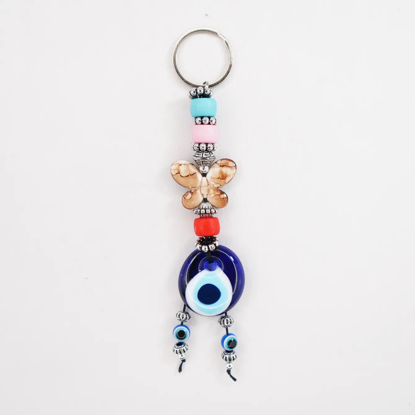 Evil Eye Butterfly Keychains - Handmade, Turkish Craftsman