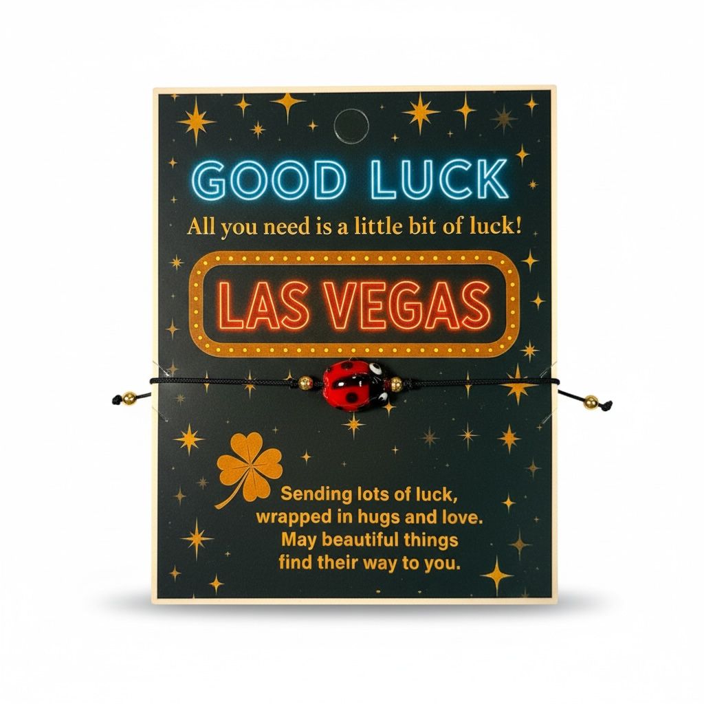 Vegas Good Luck Ladybug Bracelet – Assorted Color Charms