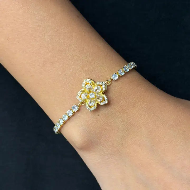 Fidget Spinner Bracelet – Rhinestone Rotating Anxiety Relief