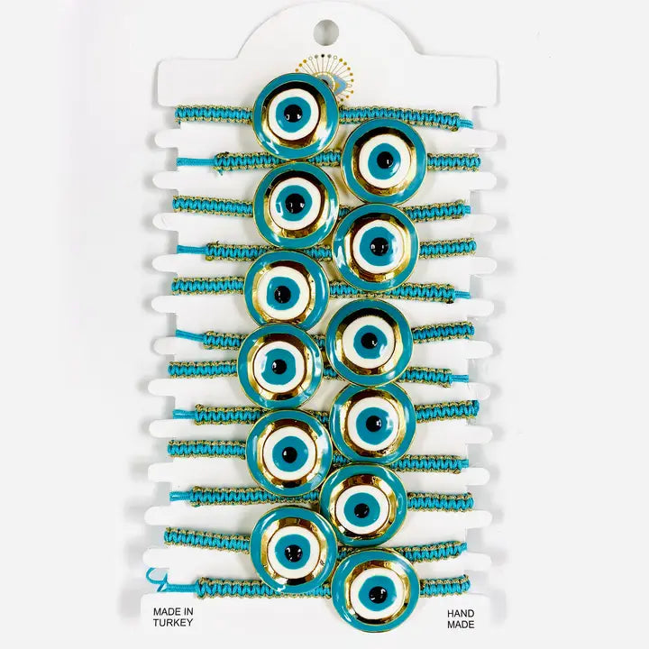 Round Bright Evileye Bracelet Set