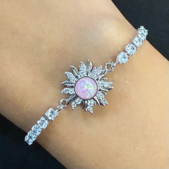 Fidget Spinner Bracelet – Rhinestone Rotating Anxiety Relief