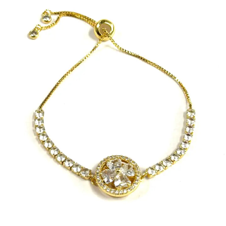 Fidget Spinner Bracelet – Rhinestone Rotating Anxiety Relief