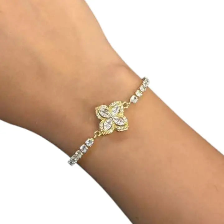 Fidget Spinner Bracelet – Rhinestone Rotating Anxiety Relief