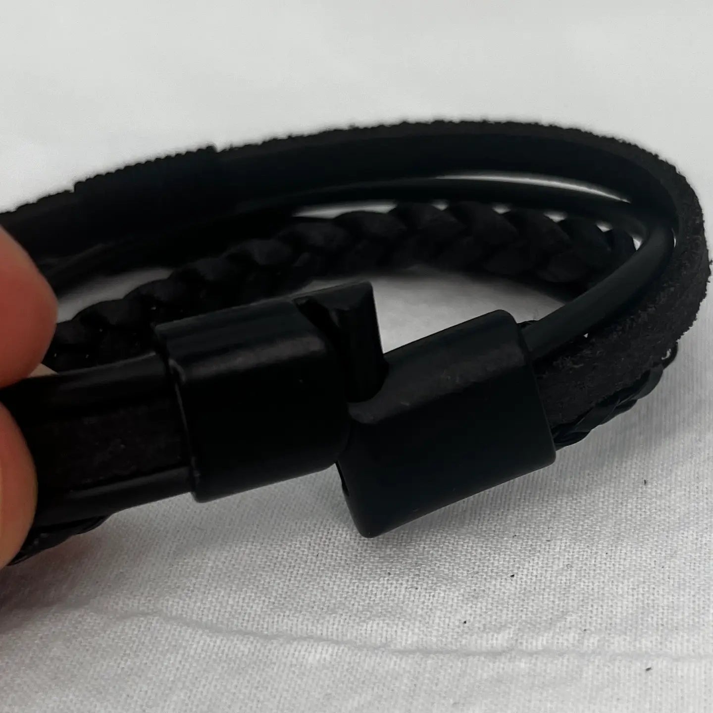 Miyuki Bead and Leather Bracelet for Men: Bold and Stylish