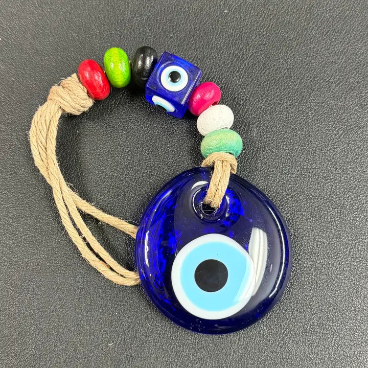 Evil Eye Colorful Multi Bead Wall Decor: Protection