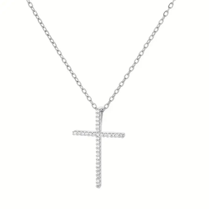 Cross Necklace with Sparkling Zirconia | Elegant & Timeless