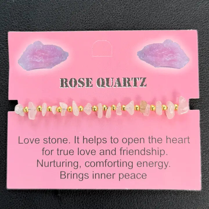 Card Bracelet | Natural Stone Jewelry | Gift-Ready Display