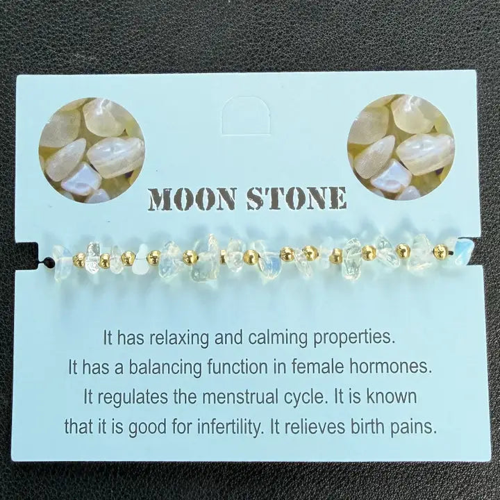 Card Bracelet | Natural Stone Jewelry | Gift-Ready Display