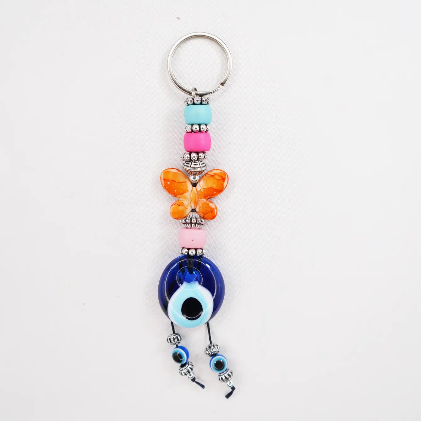 Evil Eye Butterfly Keychains - Handmade, Turkish Craftsman