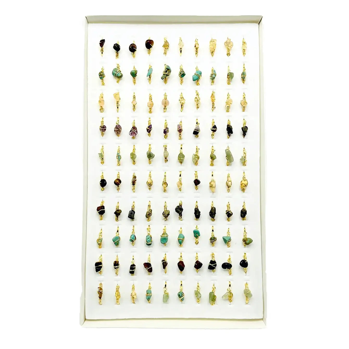 Adjustable Natural Stone Rings: Handcrafted Elegance