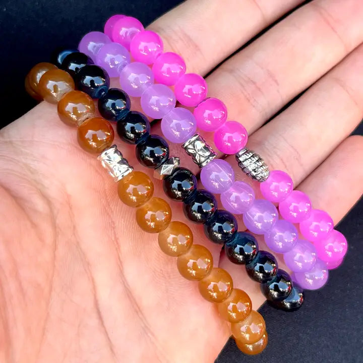 Stretchy Bracelet | Beaded Stack | Lightweight Gift