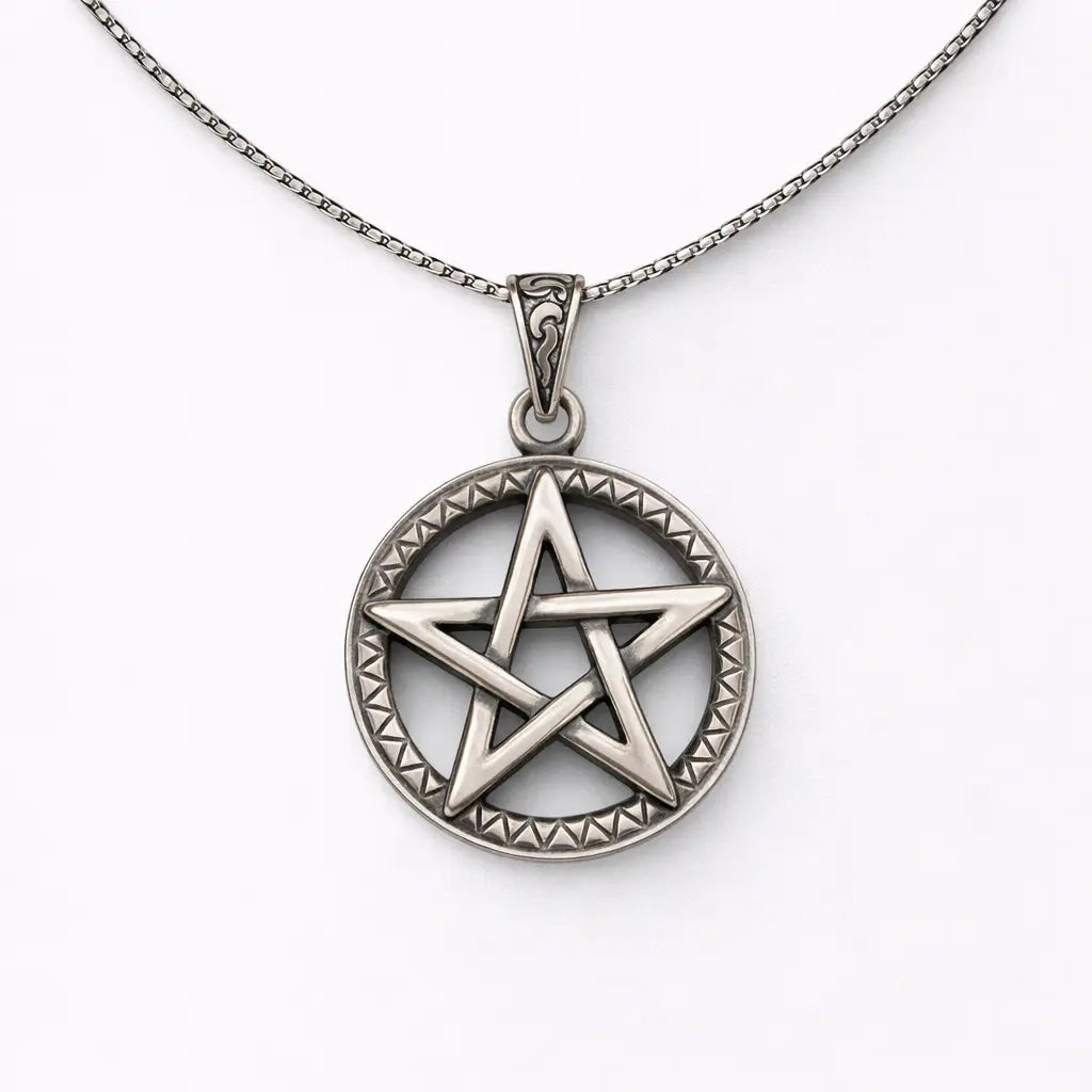 Men’s Pentagram & Symbol Necklaces – Stainless Steel (3 Styles)