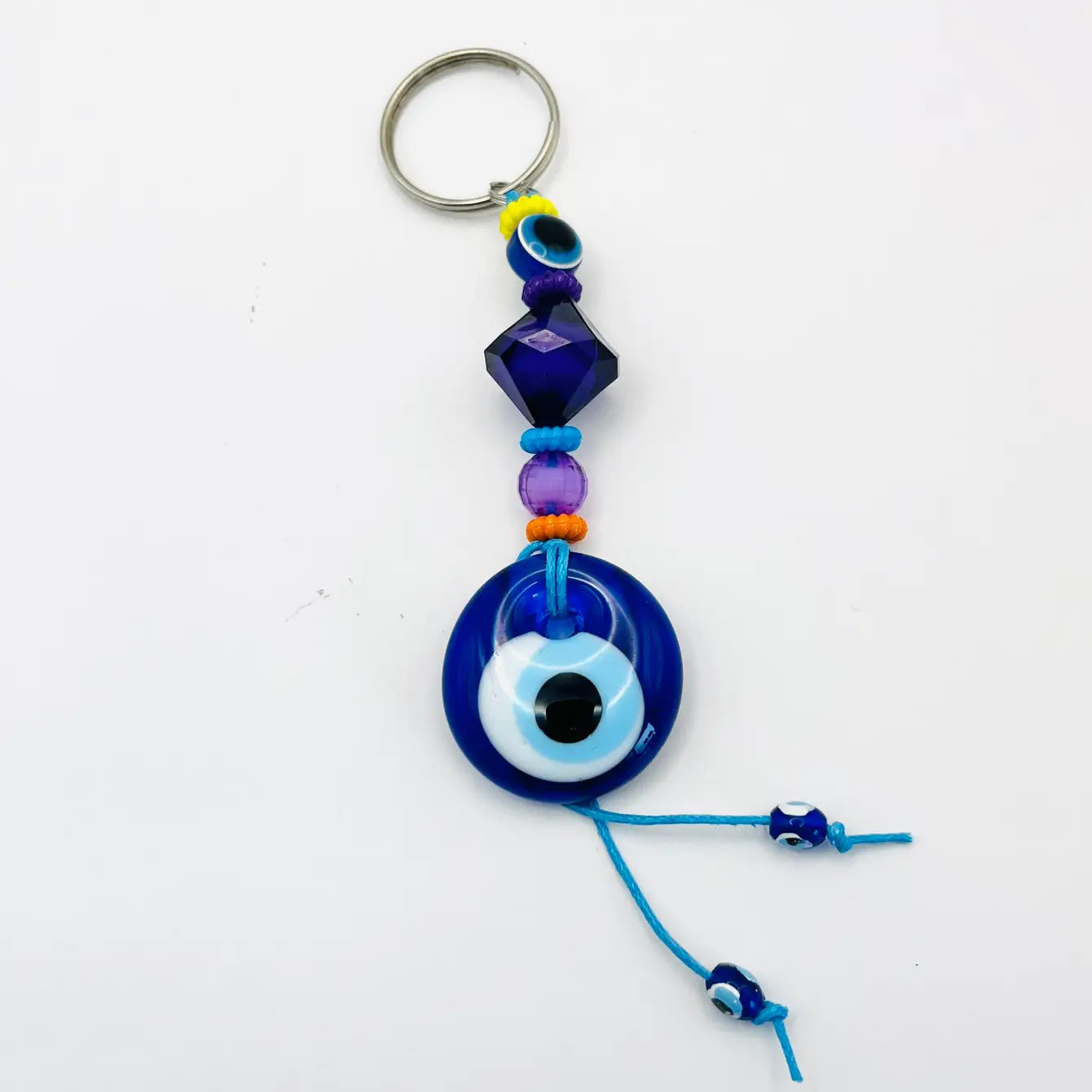 Handmade Crystal Evil Eye Keychain