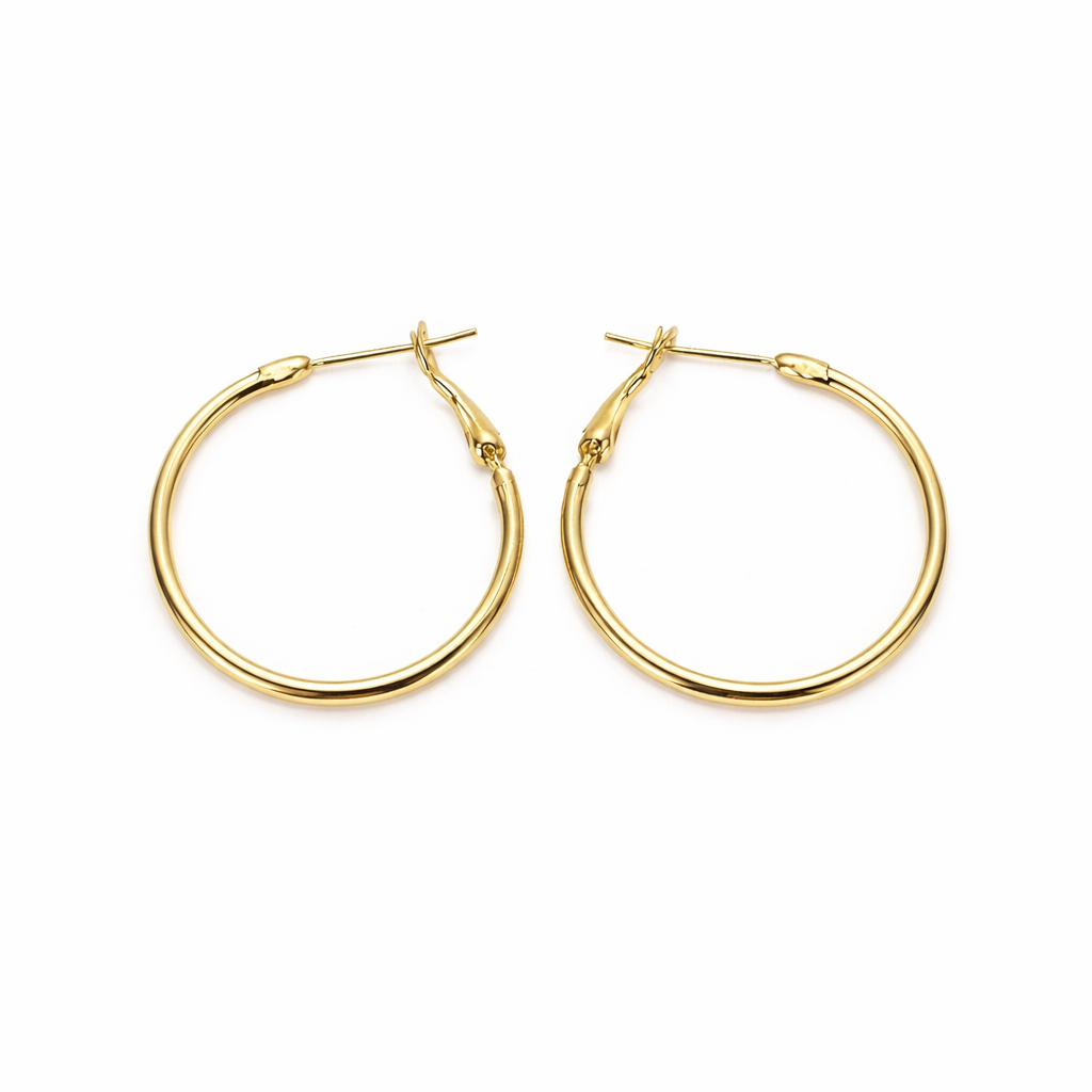 Classic Lightweight Hoop Earrings – Gold & Silver