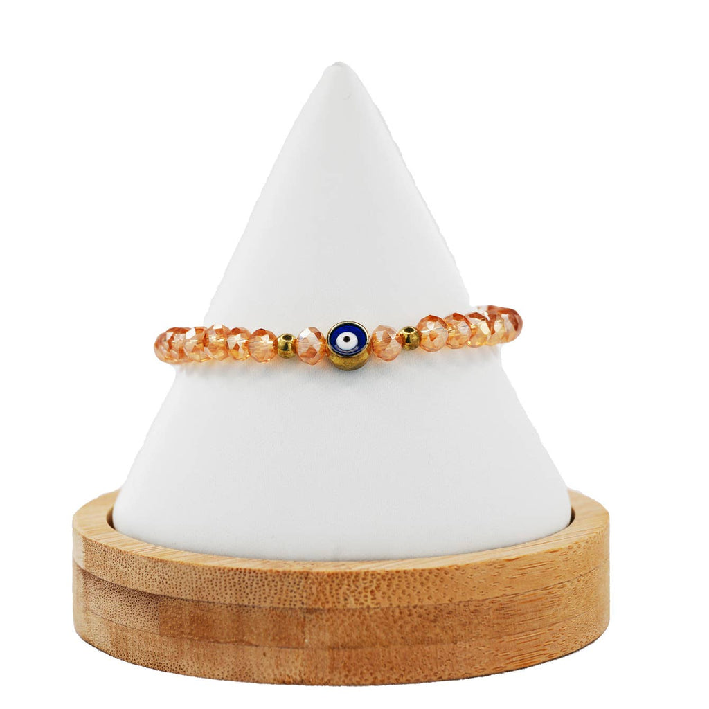 Stretchy Evil Eye Beaded Bracelet: Timeless Protection