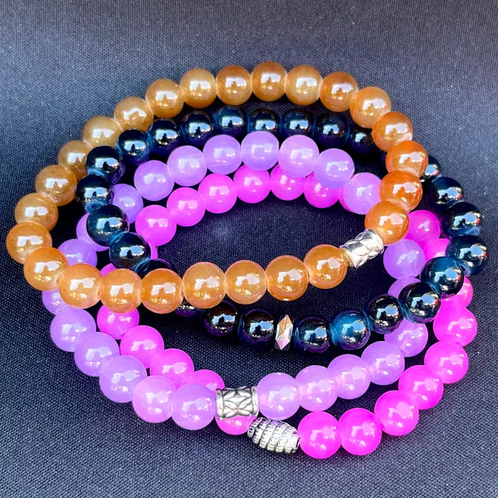 Stretchy Bracelet | Beaded Stack | Lightweight Gift