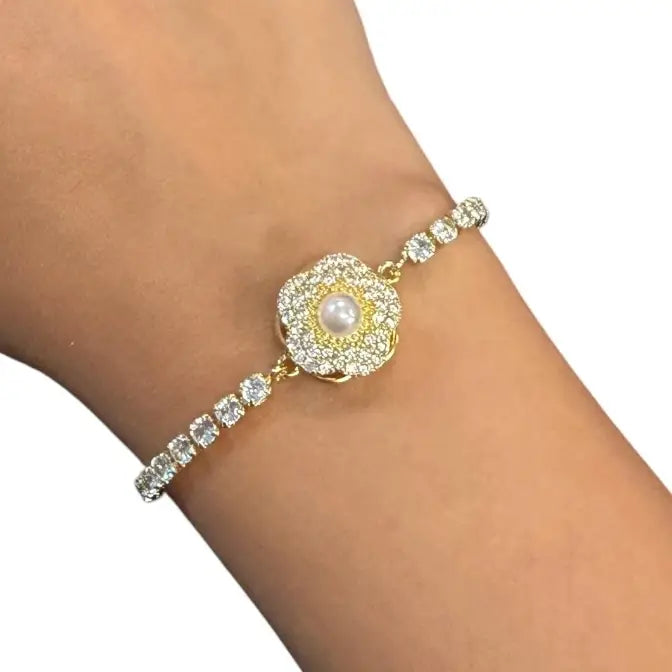 Fidget Spinner Bracelet – Rhinestone Rotating Anxiety Relief