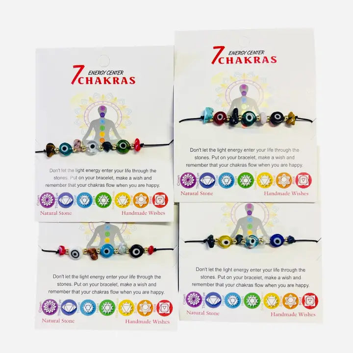 Card Bracelet| 7 Chakras Bracelet | Natural Stone Bracelet 2