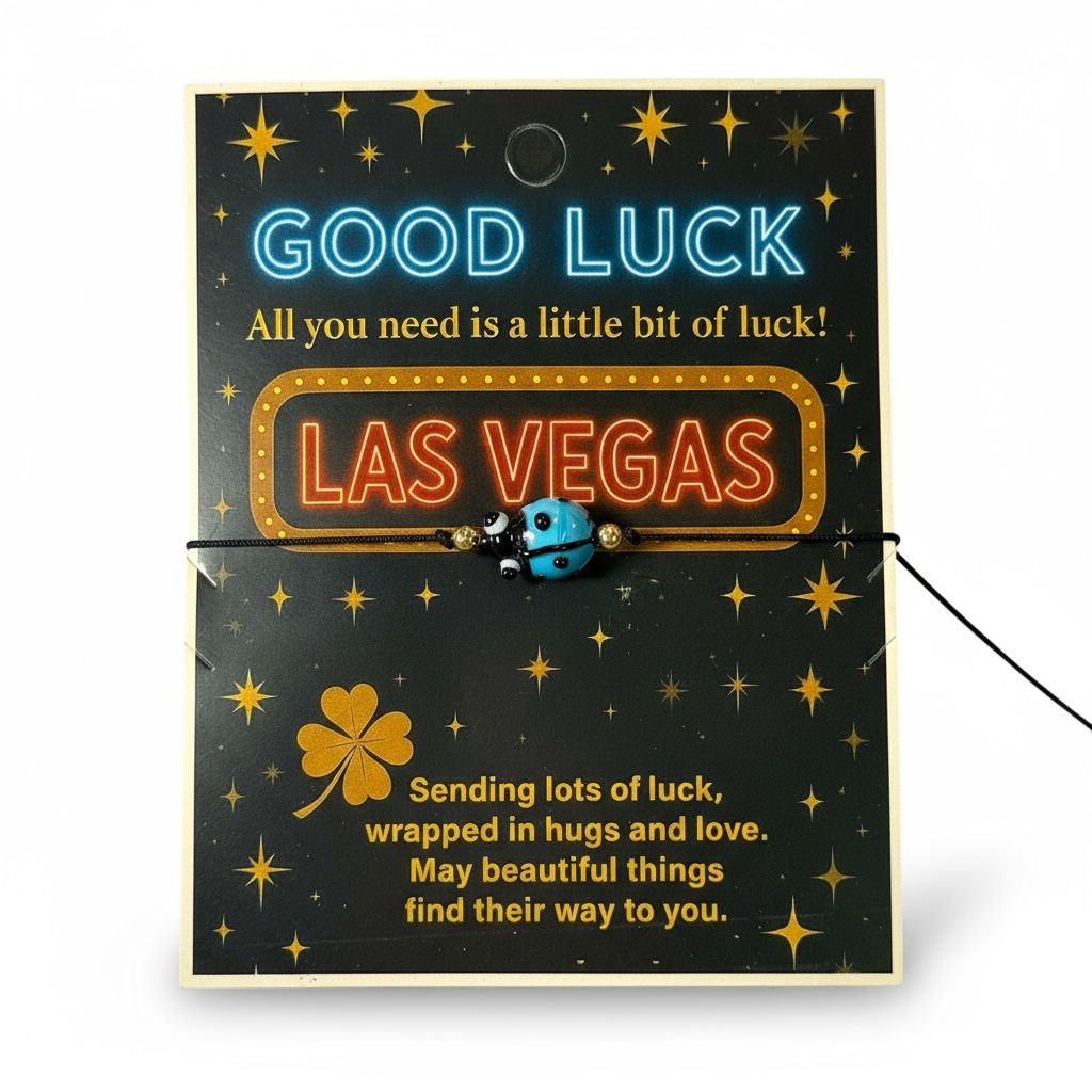 Vegas Good Luck Ladybug Bracelet – Assorted Color Charms