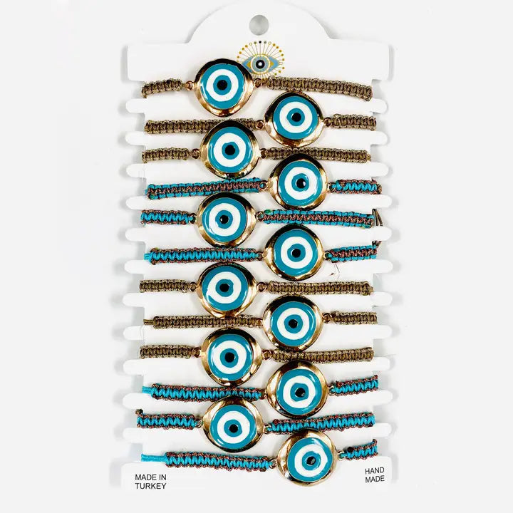 Round Bright Evileye Bracelet Set