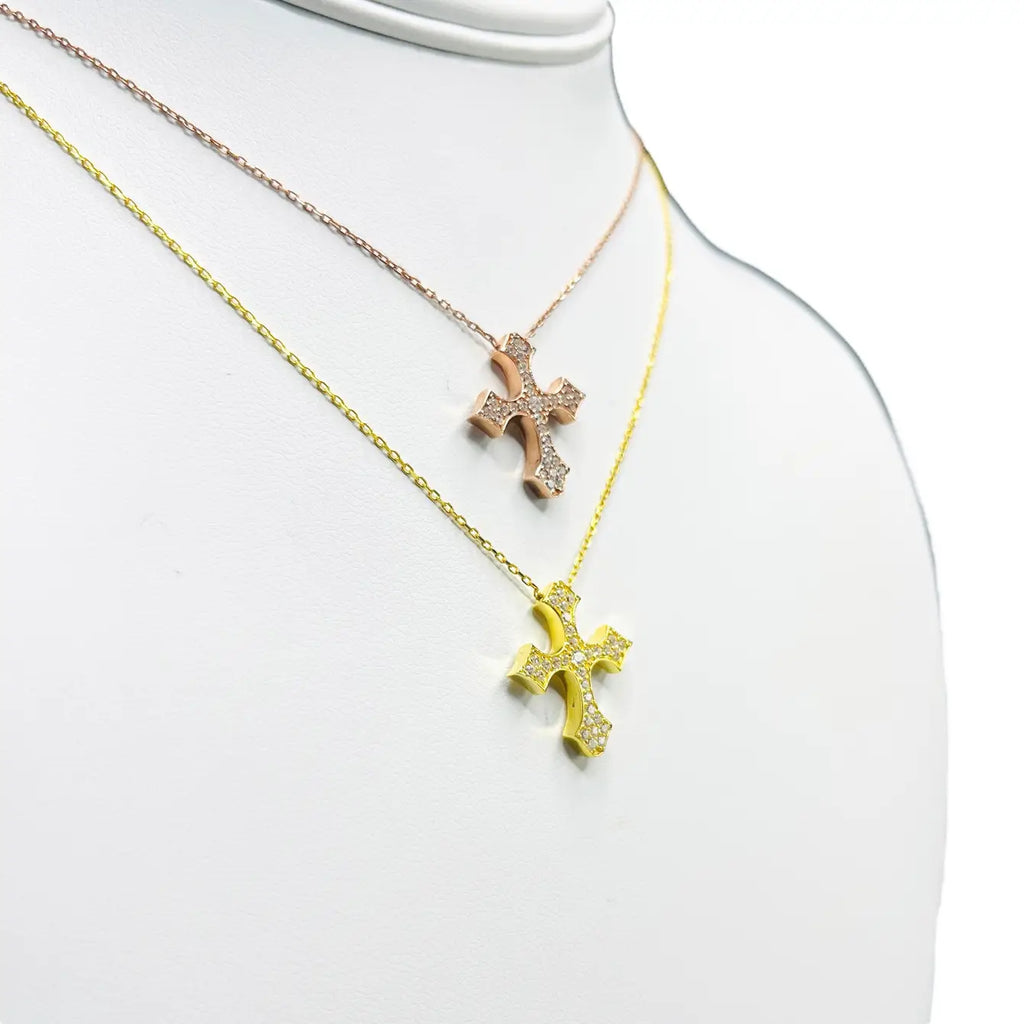 925 Sterling Silver Cross Necklace