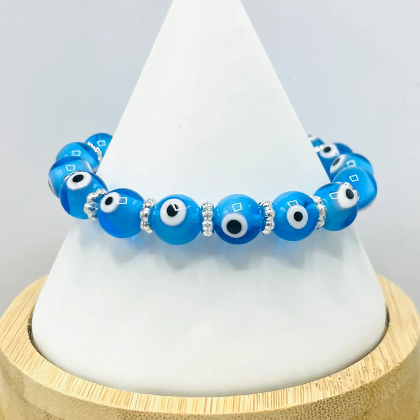 Round Evileye Bracelet: 4 Colors, Handmade in Turkey