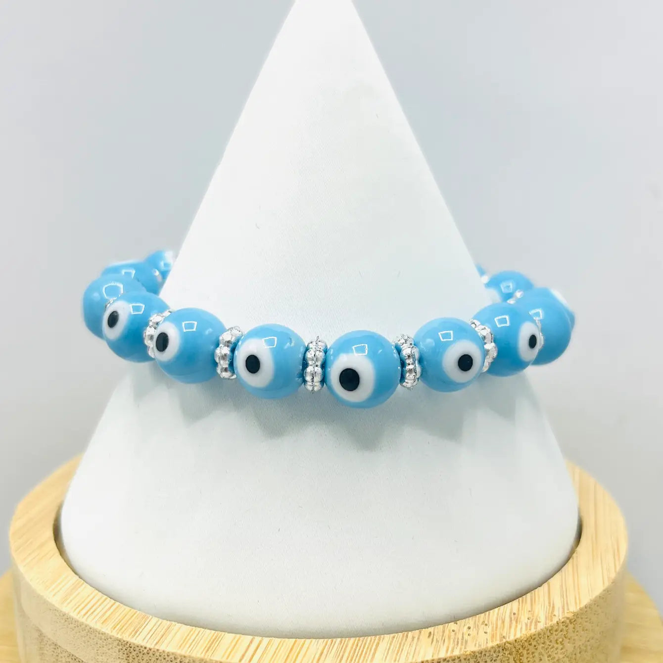 Round Evileye Bracelet: 4 Colors, Handmade in Turkey
