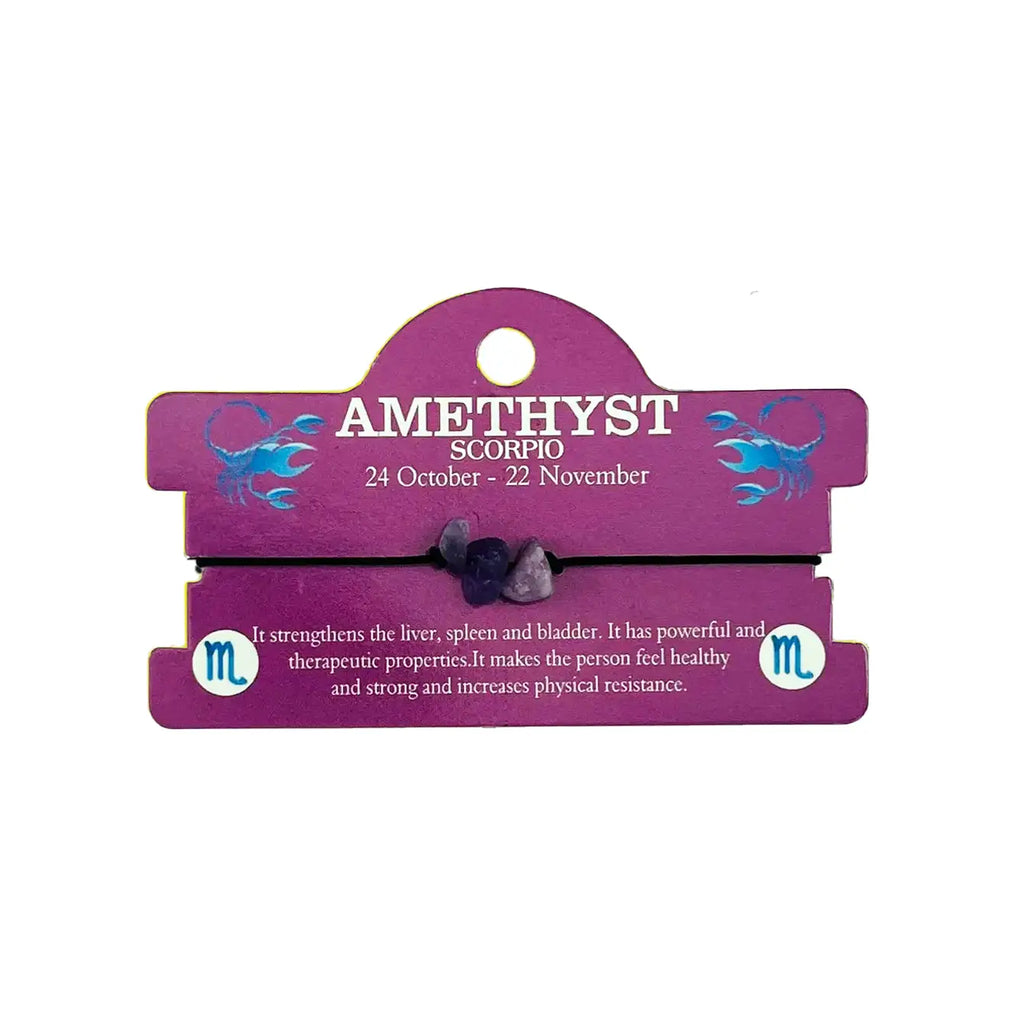 Natural Stone Zodiac Bracelet - 12 Piece Set